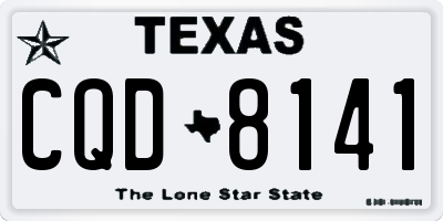 TX license plate CQD8141