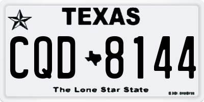 TX license plate CQD8144