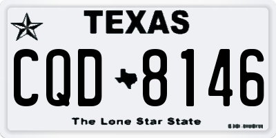 TX license plate CQD8146