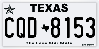 TX license plate CQD8153