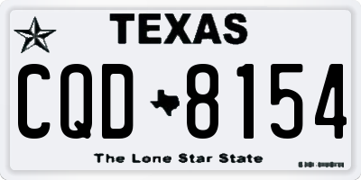 TX license plate CQD8154