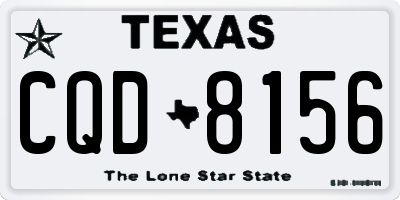TX license plate CQD8156