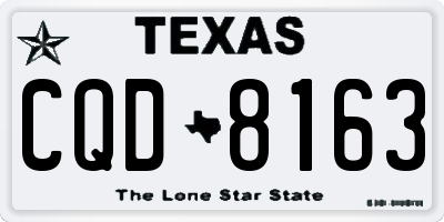 TX license plate CQD8163