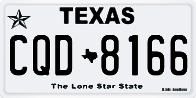 TX license plate CQD8166