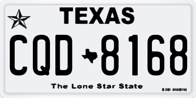 TX license plate CQD8168