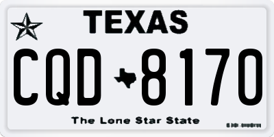 TX license plate CQD8170