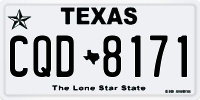 TX license plate CQD8171
