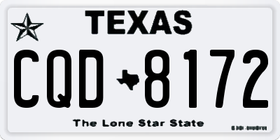 TX license plate CQD8172