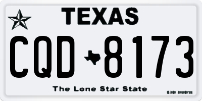 TX license plate CQD8173
