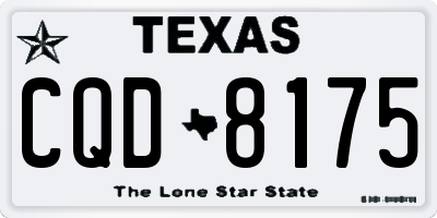 TX license plate CQD8175
