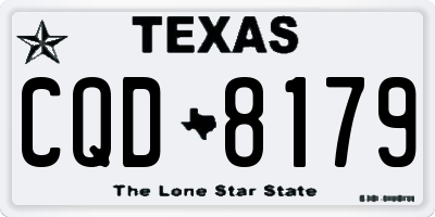 TX license plate CQD8179