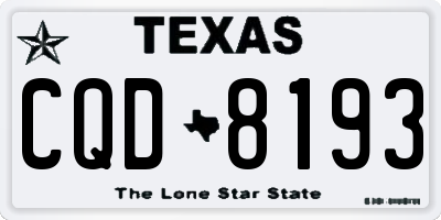 TX license plate CQD8193