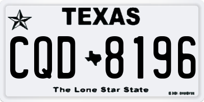 TX license plate CQD8196