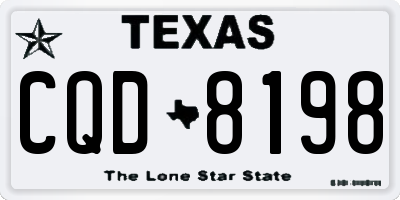TX license plate CQD8198