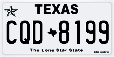 TX license plate CQD8199
