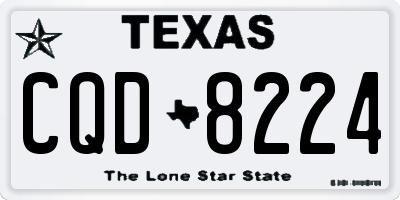TX license plate CQD8224