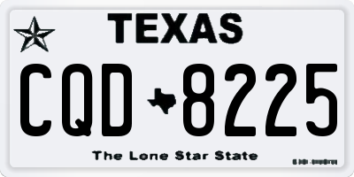 TX license plate CQD8225