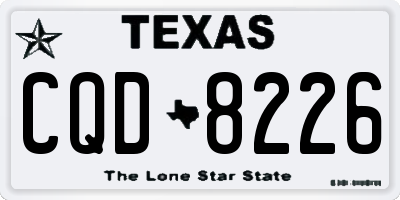 TX license plate CQD8226