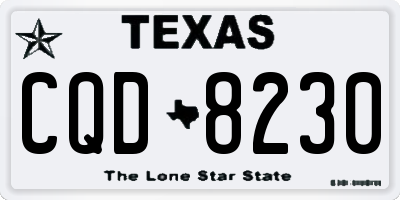 TX license plate CQD8230