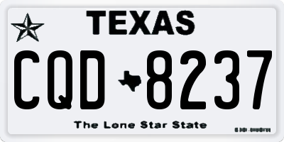 TX license plate CQD8237