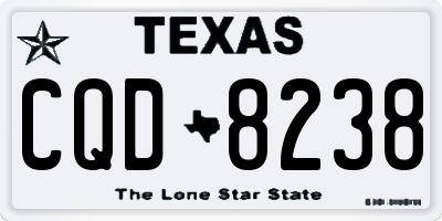 TX license plate CQD8238