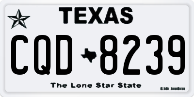 TX license plate CQD8239