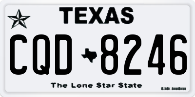TX license plate CQD8246
