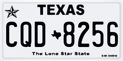 TX license plate CQD8256