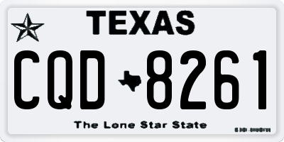 TX license plate CQD8261