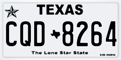 TX license plate CQD8264