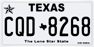 TX license plate CQD8268