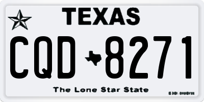 TX license plate CQD8271