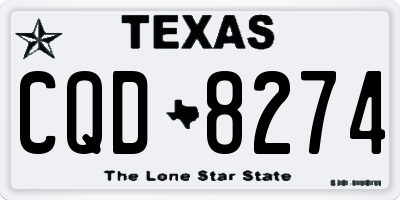 TX license plate CQD8274