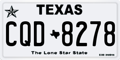 TX license plate CQD8278