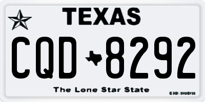 TX license plate CQD8292