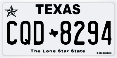 TX license plate CQD8294