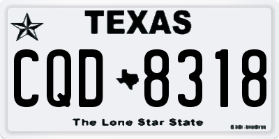 TX license plate CQD8318