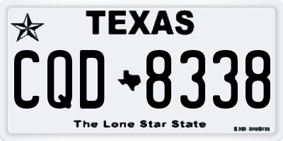TX license plate CQD8338