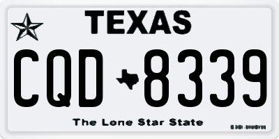 TX license plate CQD8339
