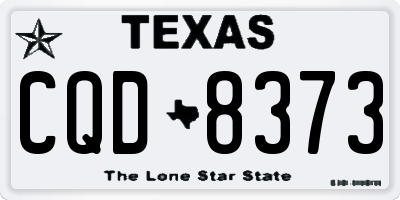 TX license plate CQD8373