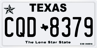 TX license plate CQD8379