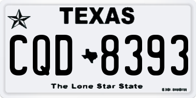 TX license plate CQD8393
