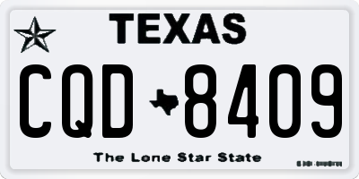 TX license plate CQD8409
