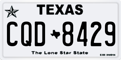 TX license plate CQD8429