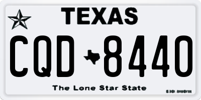 TX license plate CQD8440