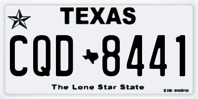 TX license plate CQD8441