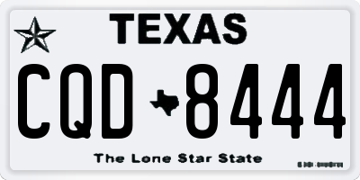 TX license plate CQD8444