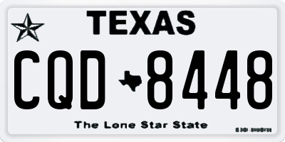 TX license plate CQD8448