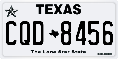 TX license plate CQD8456