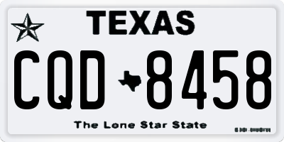 TX license plate CQD8458